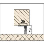 Plinthe � brosse � 90 - hauteur 36 mm - longueur 3 m - ibs - b ellen