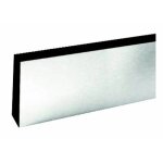 Plinthe de protection en inox poli f17 - 820 x 150 mm duval