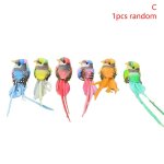 Plume d'oiseau artificielle en mousse faite a la main, canari 216. 239. , figurine d'oiseau en mousse, ...