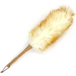 Plumeau a manche en bois, purificateur d'air pour stores, outil de nettoyage de brosses, plumeau en laine ...