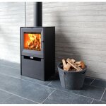 Po�le � bois en acier et fonte aduro 14 7kw 140m