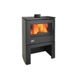 Pole a bois chinon 8, 5kw acier emaill gris argente godin - 362113grisarg