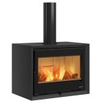 Poêle à bois dante - 8, 8 kw - rdt: 85, 5% - b. 30 cm - acier noir Poêle à bois dante - 8, 8 kw - rdt: 85, 5% - b. 30 cm - acier noir