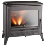 Pole  bois modena - 10 kw - rdt: 77% - b. 50 cm - 100% fonte anthracite