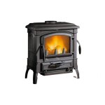 Po�le � bois nordica extraflame isetta lean 7, 7 kw noir antracite
