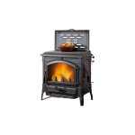 Po�le � bois nordica isotta cc lean 9, 3 kw noir antracite