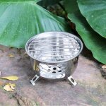 Po�le de camping a bois ultral�ger, sac a dos, petit equipement de barbecue portable, st d4s7