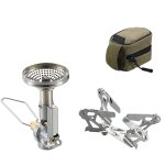 Pole de camping portable coupe - vent a quatre pieds, brleur a bois d'extrieur, design fendu, pour ...