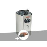 Pole lectrique 3, 5 kw vega compact pour sauna traditionnel + pierres de laves - harvia