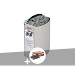 Pole lectrique 8 kw vega pour sauna traditionnel + pierres de lave - harvia