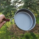 Pole a frire portable pour pique - nique, casserole d'extrieur, ustensiles en aluminium pour camping, ...