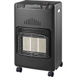 Poele  gaz infrarouge 4200w nova chauffage d'appoint piezo volume 120 m3 pliable niklas