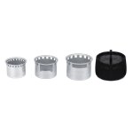 Pole portable en acier au carbone pour camping en plein air, a economie d'nergie, pole a charbon de ...