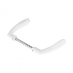 Poign�e double - pour portail de 60 a 90 mm - alu - blanc - marin�a tirard