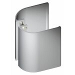 Poign�e aileron de porte battante - hauteur 150 mm - alu noir - 1780 bilcocq