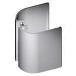 Poign�e aileron de porte battante - hauteur 200 mm - alu argent - 1780 bilcocq