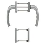 Poigne pour coulissant new york hoppe psk - 0810 / u10 acier bross f9 - c. 7x35 ht. 175mm - 3371683 ...