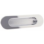 Poign�e cuvette ovale en zamak chrom� - 3922 estamp