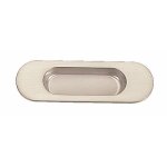 Poign�e cuvette ovale en zamak nickel� - 3921 estamp