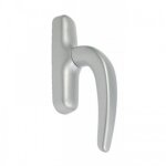 Poign�e de fen�tre - 2 doigts - gris aluminium - nefer fapim