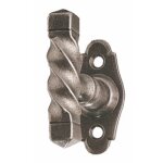 Poign�e de fen�tre � bouton rustique sur rosette - bourgogne epoxy bouvet