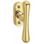 Poign�e de fen�tre � bouton valencia en laiton poli hoppe