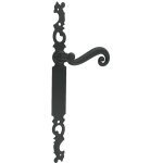 Poign�e fer noir coq acier - bec de cane