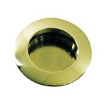 Poign�e de meuble - cuvette ronde � encastrer - 40 mm - laiton cadap