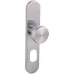 Poign�es de porte 494 sur plaques - linox - a2p * * - pali�re droite vachette