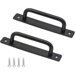 Poignée de porte de grange coulissante, 2 pièces poignée de porte coulissante noire, poignee portail ... Poignée de porte de grange coulissante, 2 pièces poignée de porte coulissante noire, poignee portail ...
