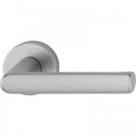 Poign�es de porte sur rosaces hambourg - finition inox - bec de cane hoppe