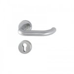 Poign�es de porte sur rosaces rondes en inox paris - cl� i hoppe