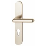 Poign�es sur plaques bec - de - cane - alu champagne - cortina hoppe