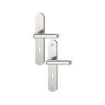Poignes sur plaques cl l - aluminium argent - cortina hoppe