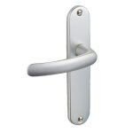 Poign�es sur plaques cl� l - aluminium champagne - budget vachette
