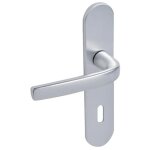 Poignes sur plaques cl l - entraxe 165 mm - alu argent - logio vachette