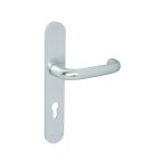Poign�es sur plaques cl� i - aluminium argent - paris hoppe