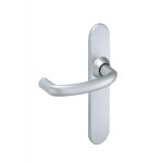 Poign�es sur plaques cl� i - chrom� velours - alto vachette