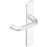 Poign�es sur plaques condamnation - aluminium argent - bercy vachette