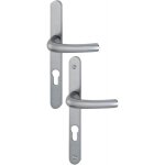 Poign�es sur plaques �troites cl� i - saillie r�duite - argent - tokyo hoppe