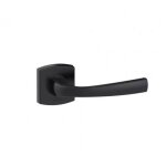 Poign�es sur rosaces carr�es - aluminium noir onyx - muze vachette