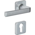 Poignées sur rosaces carrées clé i - aluminium noir - kaza vachette Poignées sur rosaces carrées clé i - aluminium noir - kaza vachette