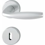 Poign�es sur rosaces cl� i - aluminium argent - new york hoppe