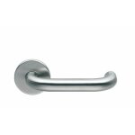 Poign�es sur rosaces rondes - forme contrecoud�e - inox 304 - u 19 normbau