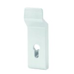 Poign�e de tirage ext�rieure � cl� pc1e pour barre anti - panique - argent jpm