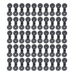 Poigne de verrouillage en plastique pour tissu d'ombrage, 50 pices, anti - oiseau, type presse ronde, ...