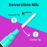 Pointe fine stylos craie 3mm assortisement de 8 terre classique stylos marqueurs effa�ables � sec - utilisable ...