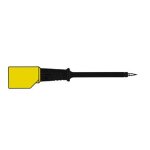 Pointe de touche 4mm pour fiche avec reprise arriere - noir (prf 2s)
