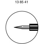 Pointe de touche sks hirschmann pruef 2 973368101 enfichable 4 mm cat i rouge 1 pc(s)