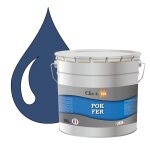 Pok fer bleu : peinture de finition antirouille laque semi - brillante mtaux ferreux - 10l - ral 5000 ...